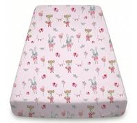 BabySafe Sábana Bajera Ajustable Cuna y Minicuna 100% Algodón Oeko-Tex Certificado, Cubrecolchón Transpirable, Esquinas Elásticas | 140x70 cm - Pattern 13