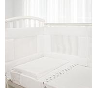Babysanity -Funda de malla para recién nacidos equipada con el sistema Baby Air Mesh - Transpirable, garantiza un entorno de descanso seguro para el bebé (Blanco)