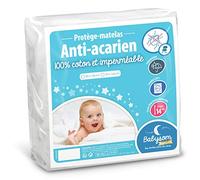 Babysom - Protector Colchón Cuna | Cubre Colchón Bebé - 60x120 cm - Antiácaros - Impermeable - 100% Algodón - Suave y silencioso - Transpirable - Antiasfixia