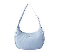 Babysun Mini bolso de hombro para mujer, de nailon, con media luna, para las axilas, bolso de hombro para mujer, bolso pequeño, Azul-gris-4L