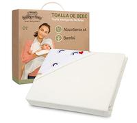BabyToLove | Toalla de Baño Bebé XL con Capucha y Cierre Velcro | Fibra de Bambú Suave, Hipoalergénica y Súper Absorbente | Salida de Baño Recién Nacido y Guardería | Rainbow