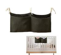 Babyy Bedside Storage Bag - Crib Bedside Pocket, Diaper Bags Organizer For Cribs, Space-Saving Cribs Accessories | For Toys Books Milk Bottles Tissues Wipes