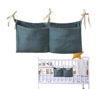 Babyy Bedside Storage Bag - Crib Bedside Pocket, Diaper Bags Organizer For Cribs, Space-Saving Cribs Accessories | For Toys Books Milk Bottles Tissues Wipes