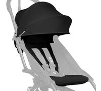 BABYZEN YOYO Pack 6+ Color, Negro - Solo Textiles: Cojín del asiento, capota a juego y bolsillo trasero con cremallera - Requiere el Chasis YOYO2 (se vende por separado)