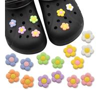 BABYZOCO Pines Charms para crocs, Crocs Pin, Crocs Charm, Shoe charms, Adornos De Zapatos, decoración de zapatos para Regalos, Colgante de zapato, Diseño de flores de colores, Pack 14 unidades
