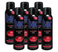 Bac Classic - Desodorante en aerosol (6 unidades, 150 ml)