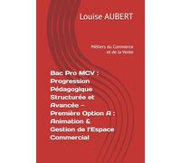 Bac Pro MCV : Progression Pédagogique Structurée et Avancée - Première (Métiers du Commerce et de la Vente, Option A : Animation & Gestion de l’Espace Commercial)