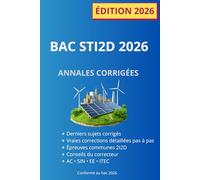 BAC STI2D 2026: ANNALES CORRIGÉES (Collection BAC STI2D)