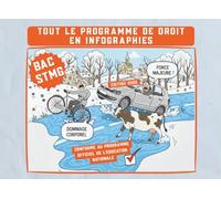 BAC STMG : Tout le programme de droit en infographies | Élève de première et terminale STMG: 100% visuel, 0% blabla, objectif Bac | Conforme au programme de l'Education Nationale