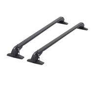 Baca Coche 1 Par De Barras De Riel Universales Montaje Techo Coche Aluminio Negro para Equipaje con Cerradura Barra Horizontal Superior Marco Superior Portaequipaje(D)