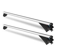 Baca Coche, 120 Cm X 2, Ajustable Con Cerraduras, Para Raíles Cerrados/empotrados, De Aluminio, Capacidad 90 Kg. Compatible Portabicicletas Rieles De Techo