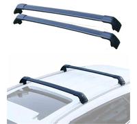 Baca Coche 2 Barras De Techo Laterales Aleación Aluminio para E-Tron para Sportback 2020 2021 2022 2023 2024 Rieles Transversales Portaequipajes Portaequipaje(Negro)