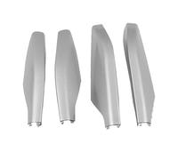 Baca Coche 4 Unids/Set Plateado/Negro ABS Portaequipajes De Techo Cubre Protector Esquina para Lexus GX 470 2003-2009(Plata)