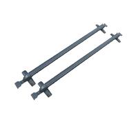 Baca Coche Techo 1 Par De Barras Portaequipajes Universales Para Techo Coche Con Cerradura Aluminio Color Negro Baca De Coche(A85-95cm)