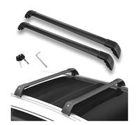 Baca Coche Techo para Q4 para E-Tron 2021 2022 2023 2024 2025 Barras Transversales para Techo De Aleación De Aluminio con Cerradura(Negro)