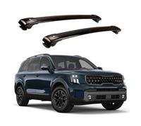 Baca De para Coche para KIA para Telluride para X-Line para X-Pro 2023 2024 Barra Transversal para Techo Barras transversales para portaequipajes(Negro)