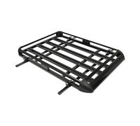 Baca de techo para coche, cesta de techo ajustable y ancha, grande, de aluminio, universal, para modelos SUV con portaequipajes integrados, hasta 150 kg, 140 x 100 cm