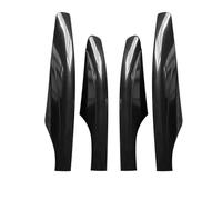 Baca Para Coche 4pcs/set Car Roof Rack Rail Cover Shell Luggage Corner Guard For Nissan For Patrol Y62 2010-2018 Rieles Cruzados(Negro)