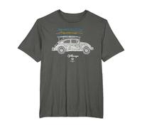 Baca para Tabla de Surf Volkswagen Beetle Camiseta, Hombre Tallas Grandes, Asfalto, 4X Alto