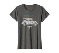 Baca para Tabla de Surf Volkswagen Beetle Camiseta, Mujer, Asfalto, M