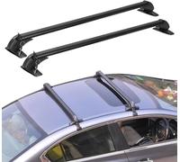 Baca Universal de 43 Pulgadas, Bloqueo antirrobo, Barras transversales de Aluminio para Coche, Marco de Ventana Ajustable para Bicicleta, Kayak, Equipaje de Carga, Distancia de 42.9 a 44.9 Pulgadas