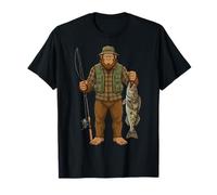 Bacalao Ling Pie Grande Pescador Camiseta