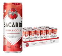 BACARDÍ & Cola cóctel listo para tomar, con Carta Blanca, 5 % vol., 24 x 25 cl