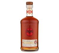 BACARDÍ Reserva 8 es un ron caribeño premium, 40 % ALC., 70 cl / 700 ml, envejecido durante 8 años en barricas de roble bajo el sol del Caribe