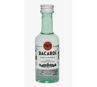 Bacardi Ron Carta Blanca - Paquete de 12 x 50 ml - Total: 600 ml