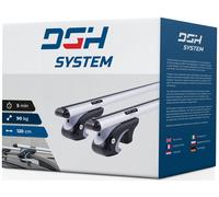 Bacas barras de techo RIELES para Hyundai H-1 VAN 1998-2007 max 90 kg 120 cm