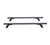 Bacas Personalizadas Kit Universal De Portaequipajes para Techo Coche 125CM 135CM Sin Necesidad Riel Barra Transversal Aleación Aluminio Equipaje Sedán Y Salón(135cm Black)