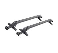 Bacas Portaequipajes Coche 1 Par/2 Piezas De Barras Riel Universales para Montaje En Techo Coche, Portaequipajes Aluminio Negro con Cerradura