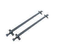 Bacas Portaequipajes Coche 1 Par De Barras Portaequipajes Universales Aluminio Negro con Cerradura para Montaje En Techo Coche. Pieza Modificación