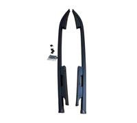 Bacas Portaequipajes Coche para Mitsubishi L200 para Triton 2007-2022 Barras Portaequipajes Rieles De Techo Cajas Laterales Aluminio(Negro)