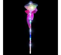 Bacchetta Giocattolo Illuminata - Bastone Principessa - Bacchetta Da Fata Per Bambini, Bacchetta Da Principessa Portatile Per Costumi Da Bambina, Giochi Di Ruolo, Spettacoli, Cosplay, Compleann