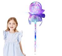 Bacchetta Giocattolo Illuminata - Bastone Principessa - Bacchetta Da Fata Per Bambini, Bacchetta Da Principessa Portatile Per Costumi Da Bambina, Giochi Di Ruolo, Spettacoli, Cosplay, Compleann