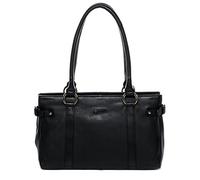 BACCINI Bolso Tipo Tote Bag Cuero para Mujer I Bolso de Mano I Bolso de Hombro Noemi Negro Hecho a Mano