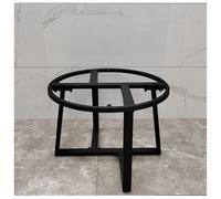 bacedifo Patas de Mesa Metálica Reforzada Circular Múltiples Orificios de Montaje Esquinas Redondeadas Barra Transversal Reforzada Impermeable Capacidad de Carga de 6 Kg Altura de 16.9 "/28.7 "