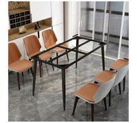 bacedifo Patas de Mesa Metálicas Rectangulares Tocadores/de Comedor/para Ordenador/de Cristal/de Conferencia Impermeables Y Resistentes Al Patas para Mesas Altura 28.7"