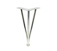 bacedifo Patas de Mesa Triangulares Ajustables de Acero Inoxidable Capacidad de Carga 800 Kg Bordes Redondeados Múltiples Orificios de Montaje Pata para Mesas Acabado Galvanizado Fáciles de Limpiar