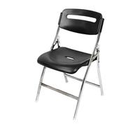 bacedifo Silla Plegable Portátil con Respaldo Asiento de Plástico Taburete Plegables Estructura Metálica Asa Patas Antideslizantes Capacidad 150 Kg Herrajes Metálicos Reforzados Y Asiento Ancho