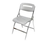 bacedifo Silla Plegable Portátil con Respaldo Asiento de Plástico Taburete Plegables Estructura Metálica Asa Patas Antideslizantes Capacidad 150 Kg Herrajes Metálicos Reforzados Y Asiento Ancho