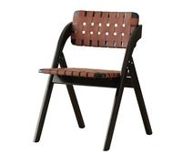 bacedifo Sillas Plegables con Asientos Tejidos en Cuero Y Respaldos Curvos Taburete Plegable Reforzadas con Herrajes Gruesos Se Pliegan for Un Almacenamiento Compacto Lo Que Ahorra Un Valioso Espacio