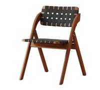 bacedifo Sillas Plegables con Asientos Tejidos en Cuero Y Respaldos Curvos Taburete Plegable Reforzadas con Herrajes Gruesos Se Pliegan for Un Almacenamiento Compacto Lo Que Ahorra Un Valioso Espacio