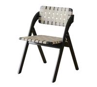 bacedifo Sillas Plegables con Asientos Tejidos en Cuero Y Respaldos Curvos Taburete Plegable Reforzadas con Herrajes Gruesos Se Pliegan for Un Almacenamiento Compacto Lo Que Ahorra Un Valioso Espacio