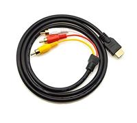 Baceyong 1,5 m HDMI macho a 3RCA Audio Video Cable adaptador plomo, macho a 3RCA Audio Video Cable HD Cable Set Top Box TV Cable