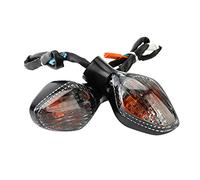 Baceyong 1 indicadores de giro para motocicleta, luz ámbar, lámpara LED intermitente, compatible con Honda CBR500R/CB500F/CB500X/CBR650 F/CB650F 2 cables, lente ahumada