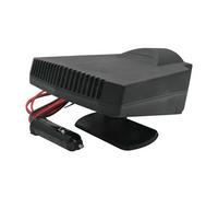 Baceyong 12V 200W 3 en 1 Calentador de ventilador de automóvil con función de purificación de aire Desempañador de parabrisas de cigarrillos enchufable a prueba de polvo negro