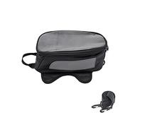 Baceyong 1pc bolsa de tanque de montaje de correa de motocicleta universal, bolsa de asiento de combustible de motocicleta bolsa de tanque trasero de motocicleta negra impermeable, bolsa de tanque de