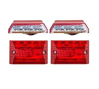 Baceyong 2 luces antiniebla de plástico ABS de 24 V para camión, remolque, coche, lámparas traseras de repuesto, iluminación roja + blanca